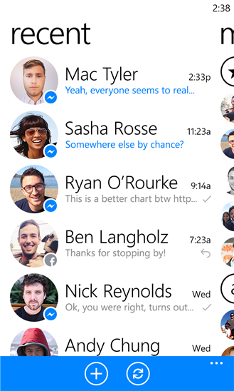 Facebook Messenger cập bến Windows Phone 8 1