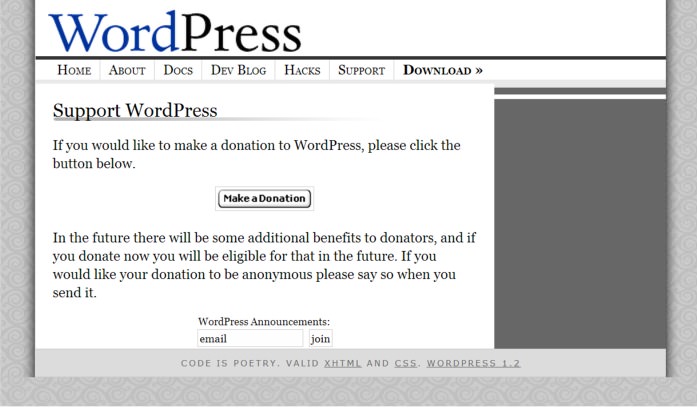 wordpress 2004