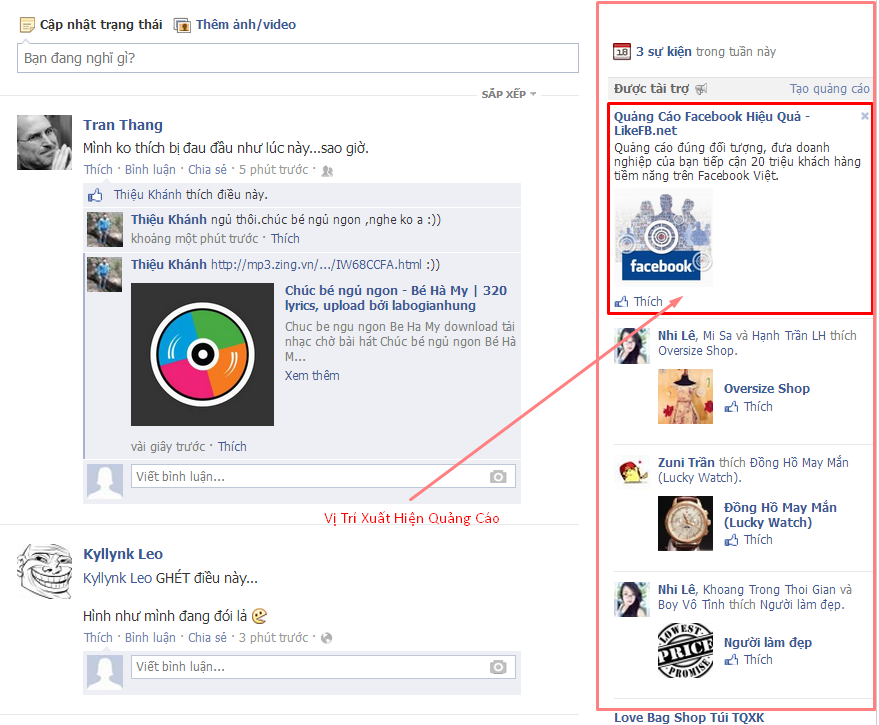 Quảng Cáo facebook Marketing Online