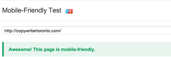 Googles Mobile-friendly test