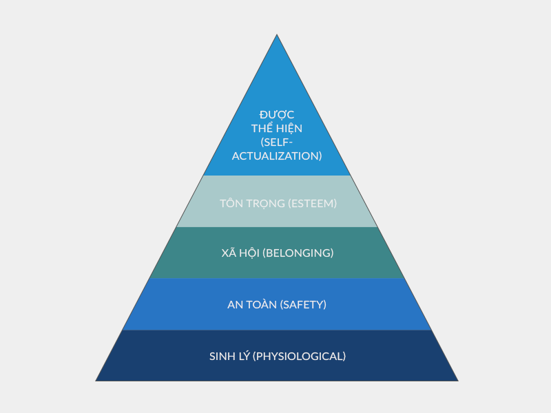 Tháp nhu cầu Maslow được áp dụng cho rất nhiều lĩnh vực, trong đó có cả dịch vụ khách hàng