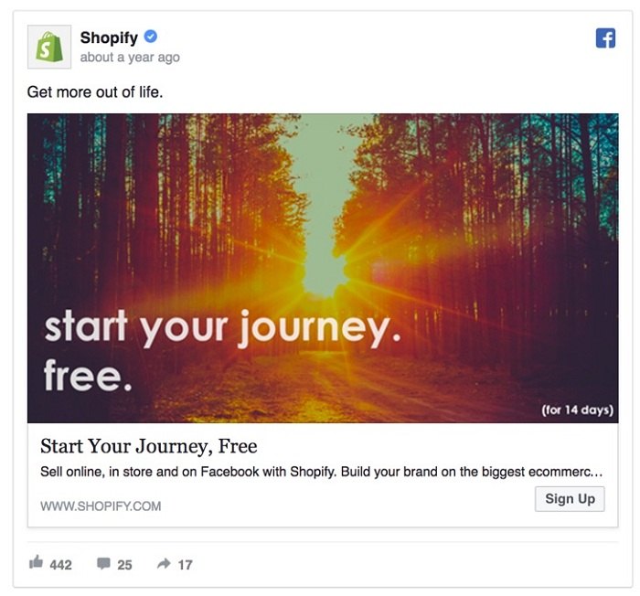 Shopify quảng cáo cảm xúc