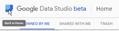 Google Data Studio Home