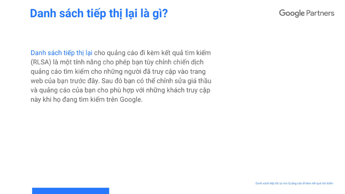 Danh sách tiếp thị lại là gì?