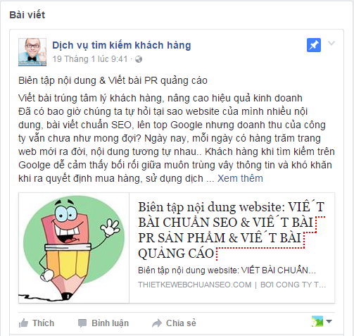 Thu hút khách hàng tiềm năng qua Facebook bằng cách ghim bài lên đầu trang