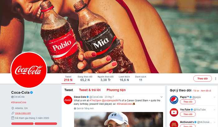 Sự nhất quán trong chiến lược thương hiệu Cocacola