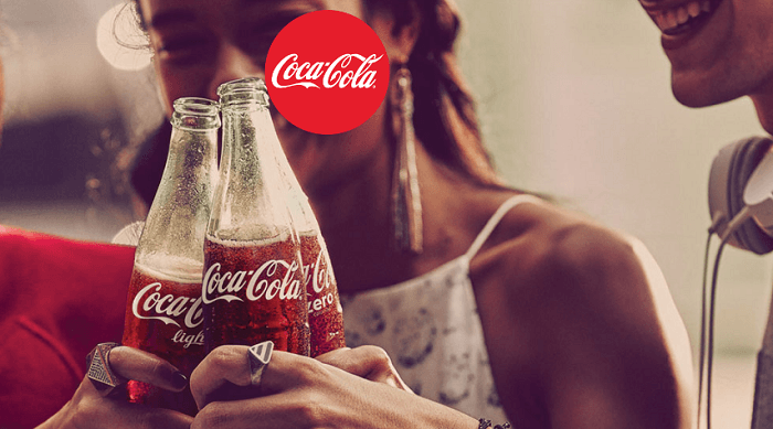Sự nhất quán trong chiến lược thương hiệu của Cocacola cũng được thể hiện trên website của họ