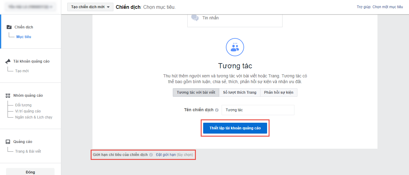 Cách quảng cáo trên facebook bằng thẻ visa