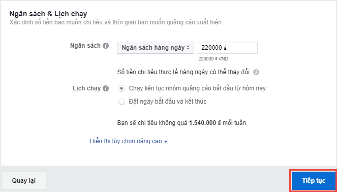 Cách quảng cáo trên facebook bằng thẻ visa