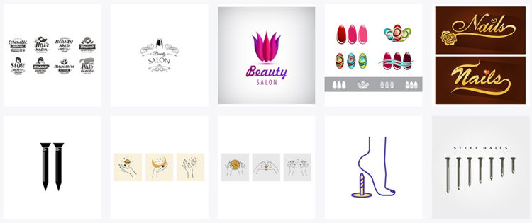 Mẫu logo nail đẹp