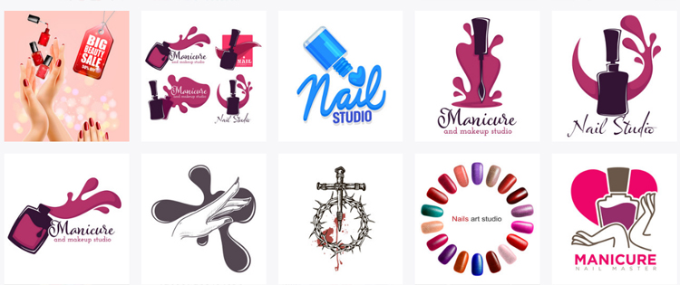 Mẫu logo nail đẹp