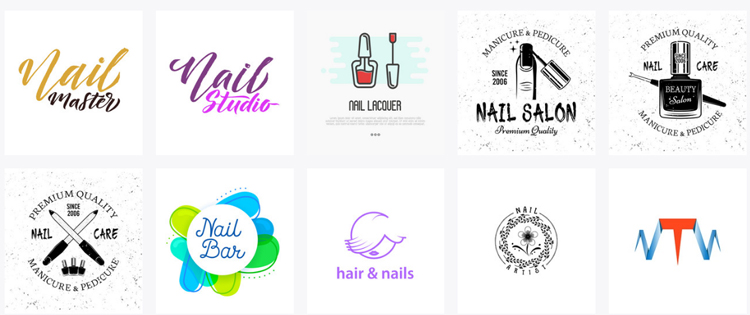 Mẫu logo nail đẹp