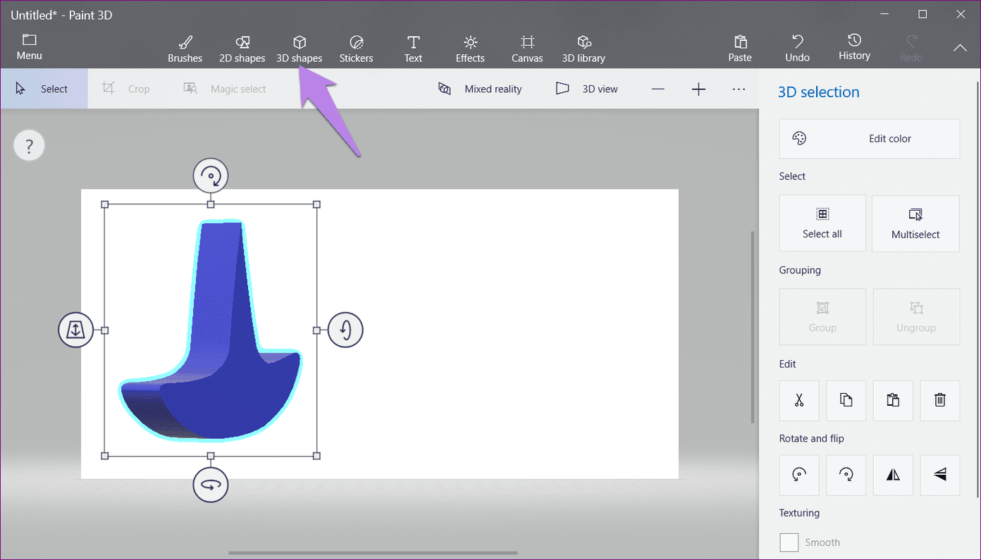 Cách tạo logo trên Paint 3D