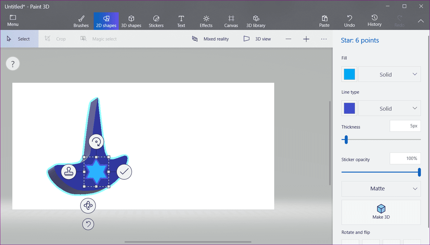 Cách tạo logo trên Paint 3D