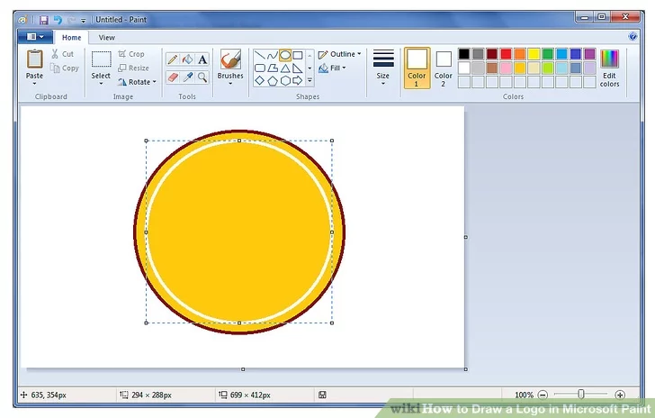 Cách thiết kế logo trên Paint