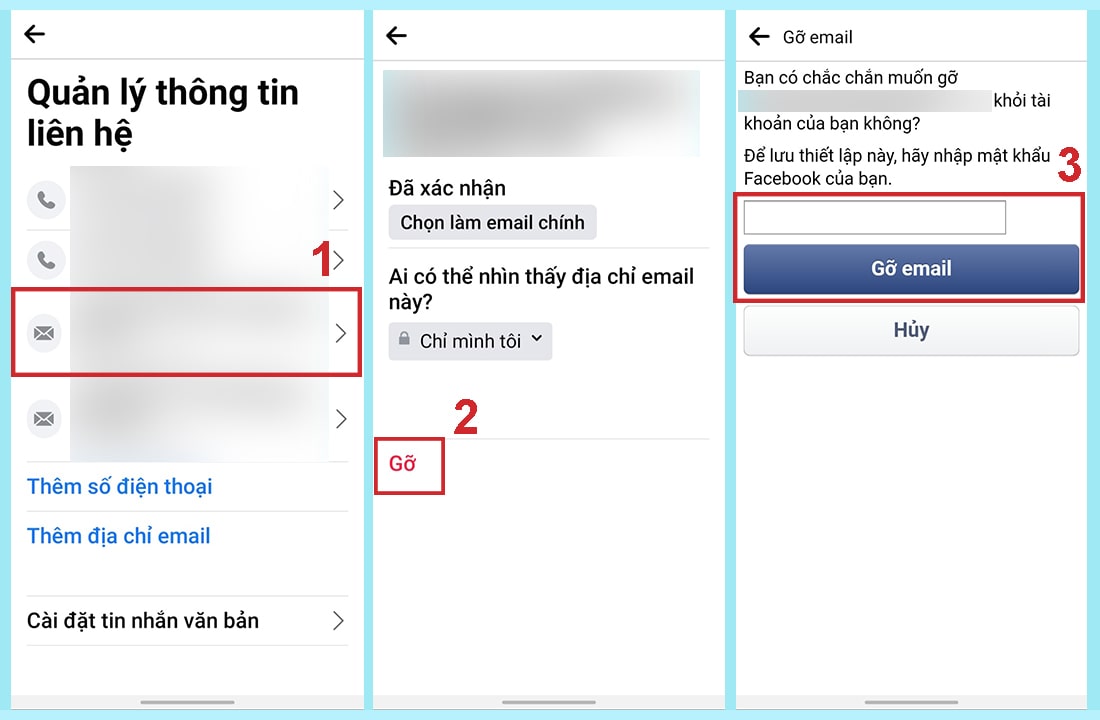 Cách đổi email trên Facebook