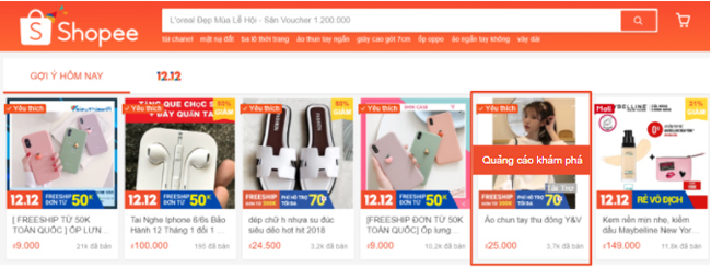 Chạy quảng cáo Shopee