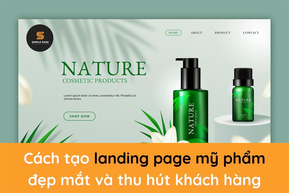 Landing page bán hàng mỹ phẩm