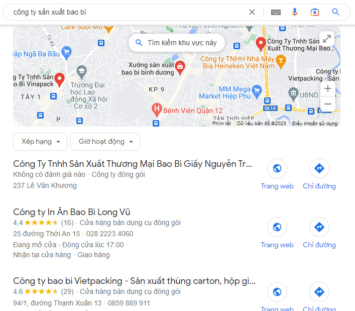 Marketing quảng cáo công ty sản xuất bao bì