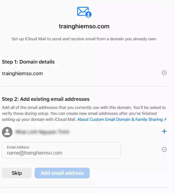 Tạo email tùy chỉnh từ số điện thoại