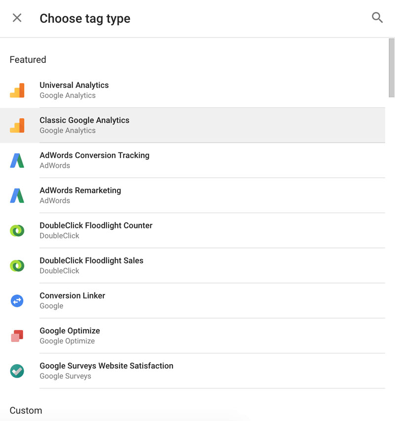 Google tag manager