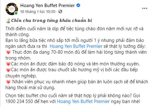 Mẫu bài viết quảng cáo quán ăn