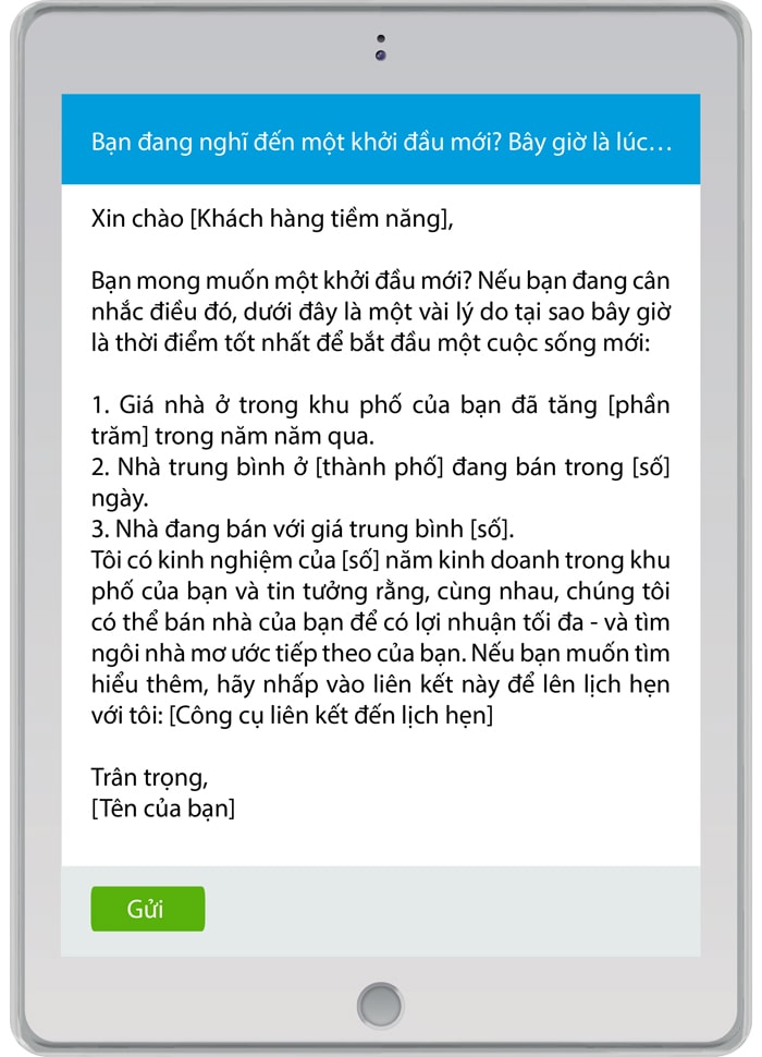 Mẫu email nuôi dưỡng khách hàng tiềm năng