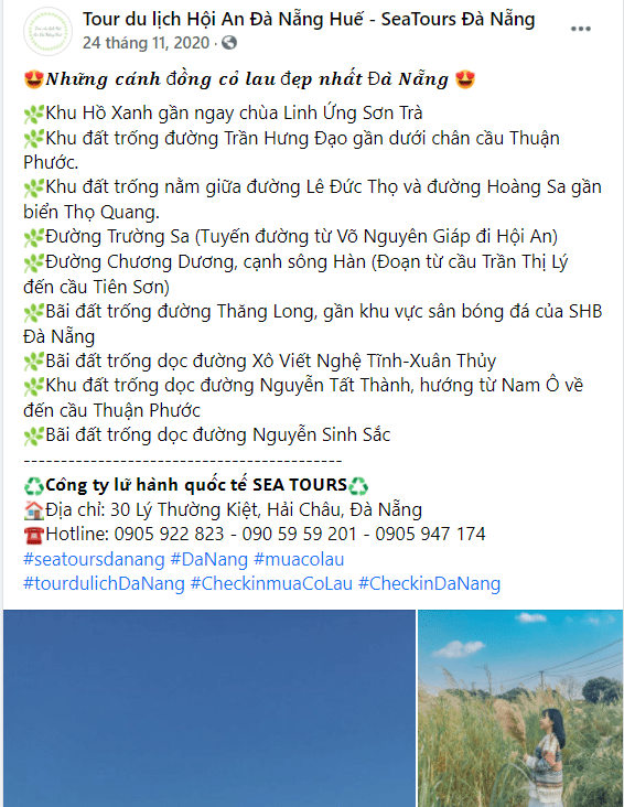 Mẫu quảng cáo tour du lịch