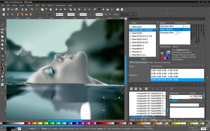 Phần mềm chỉnh sửa ảnh Inkscape