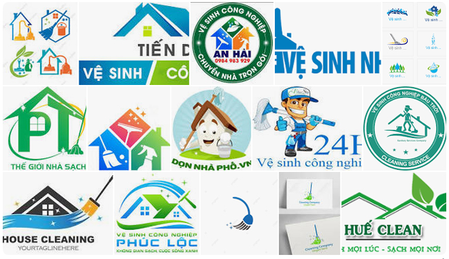 Thiết kế logo công ty vệ sinh