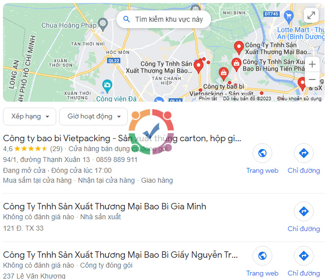 Thiết kế web công ty sản xuất bao bì