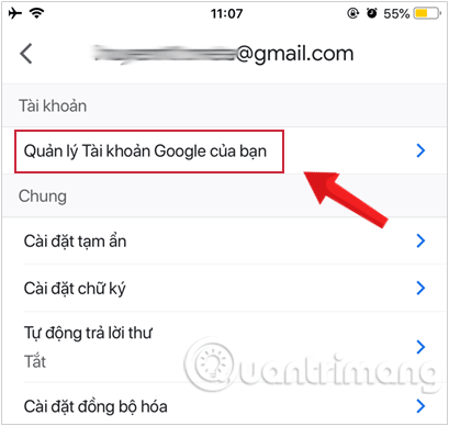 Đổi mật khẩu gmail