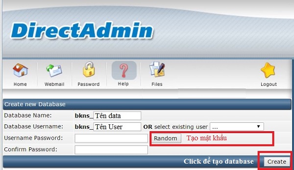 Hướng dẫn sử dụng directadmin