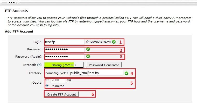 Hướng dẫn sử dụng hosting cpanel