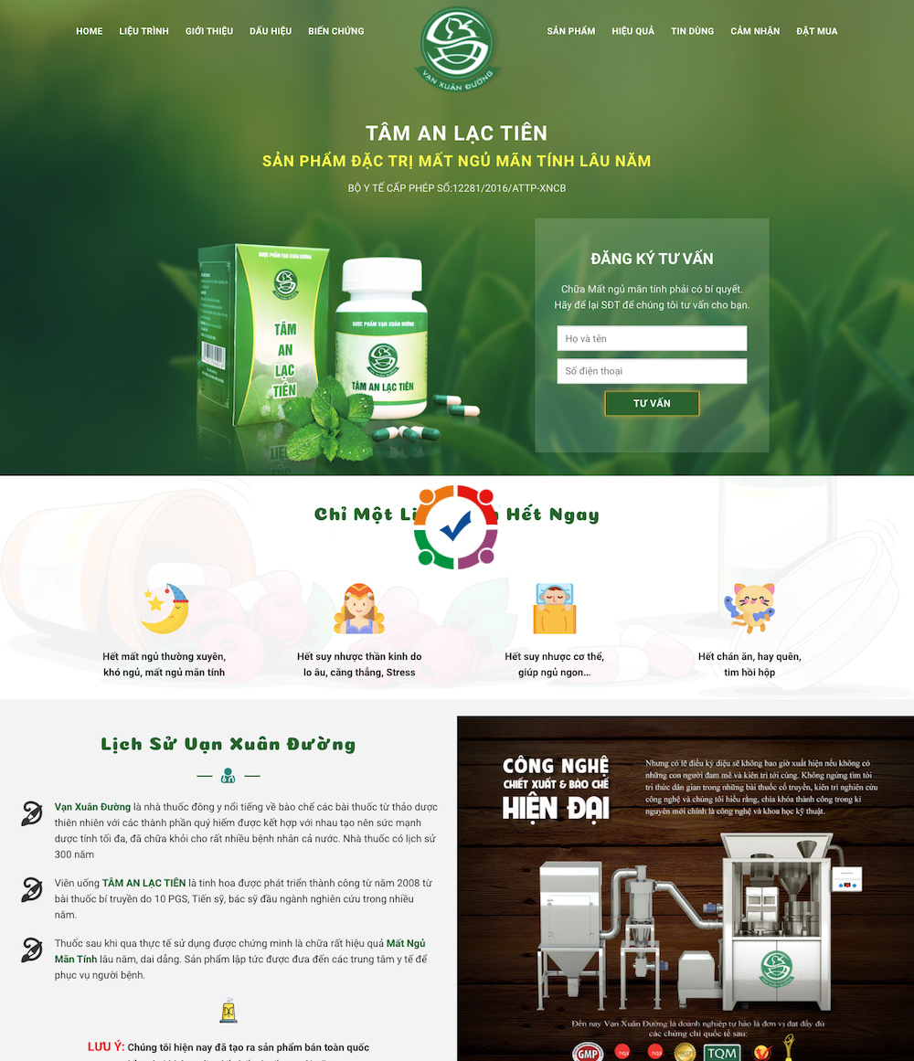 Mẫu website landing page bán hàng 5