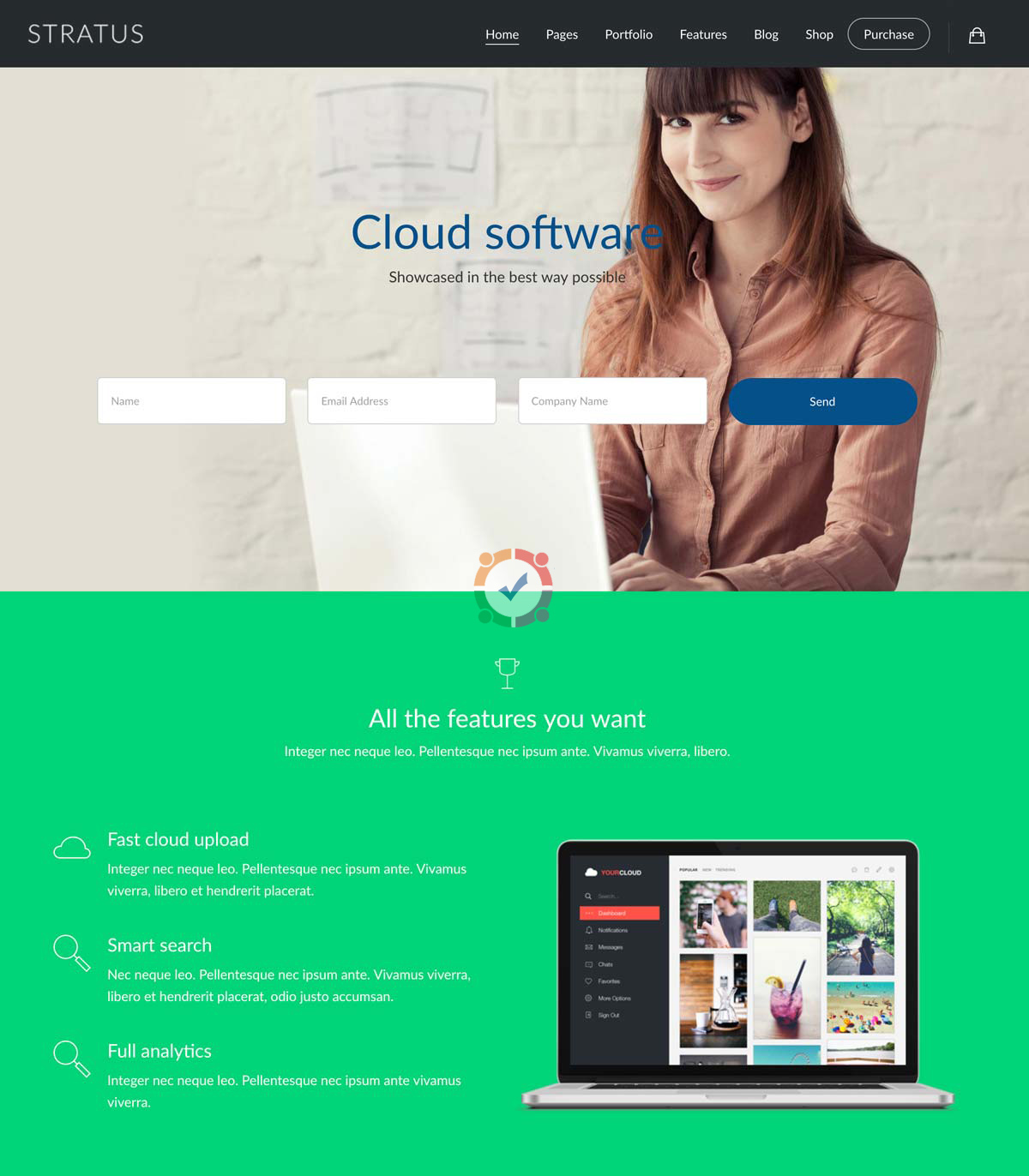 Mẫu landing page 1