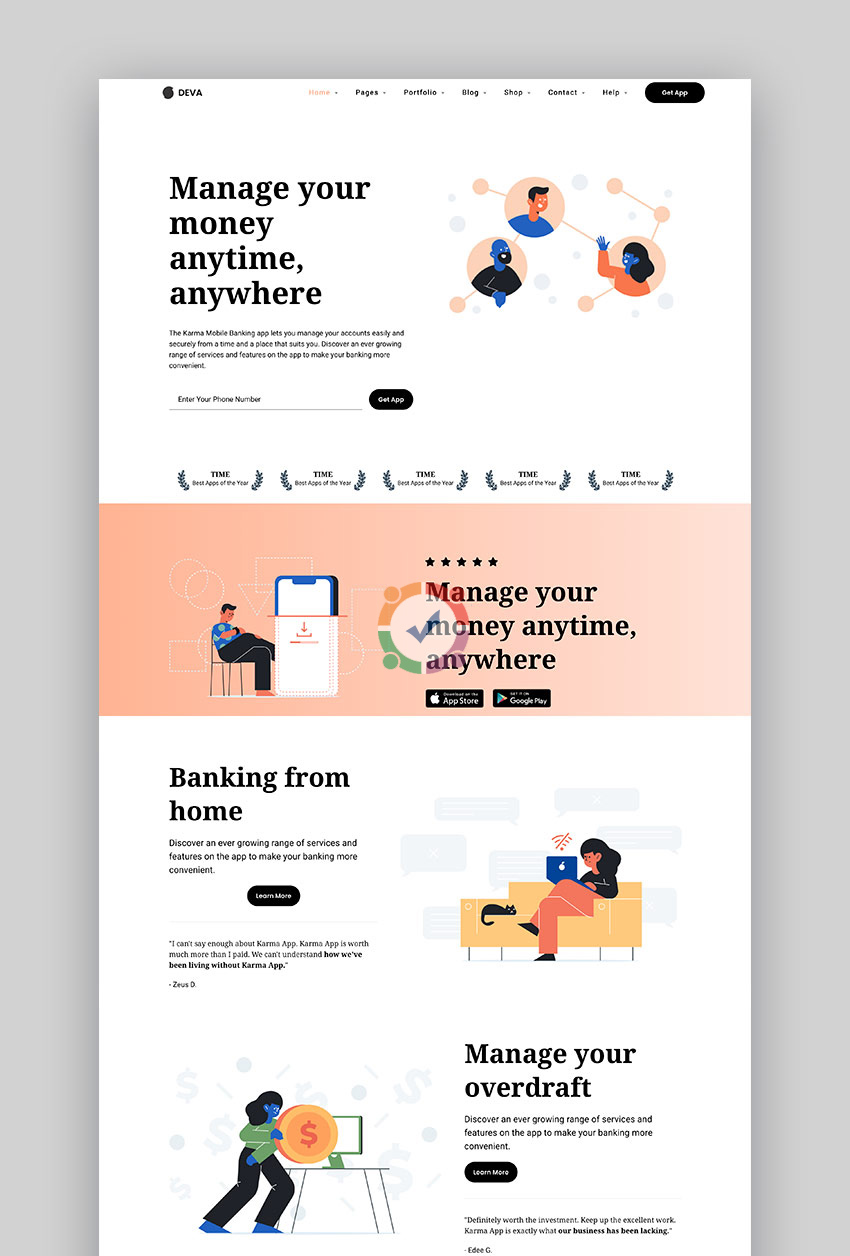 Mẫu landing page 2