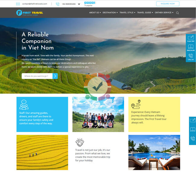 Mẫu Landing page du lịch 3