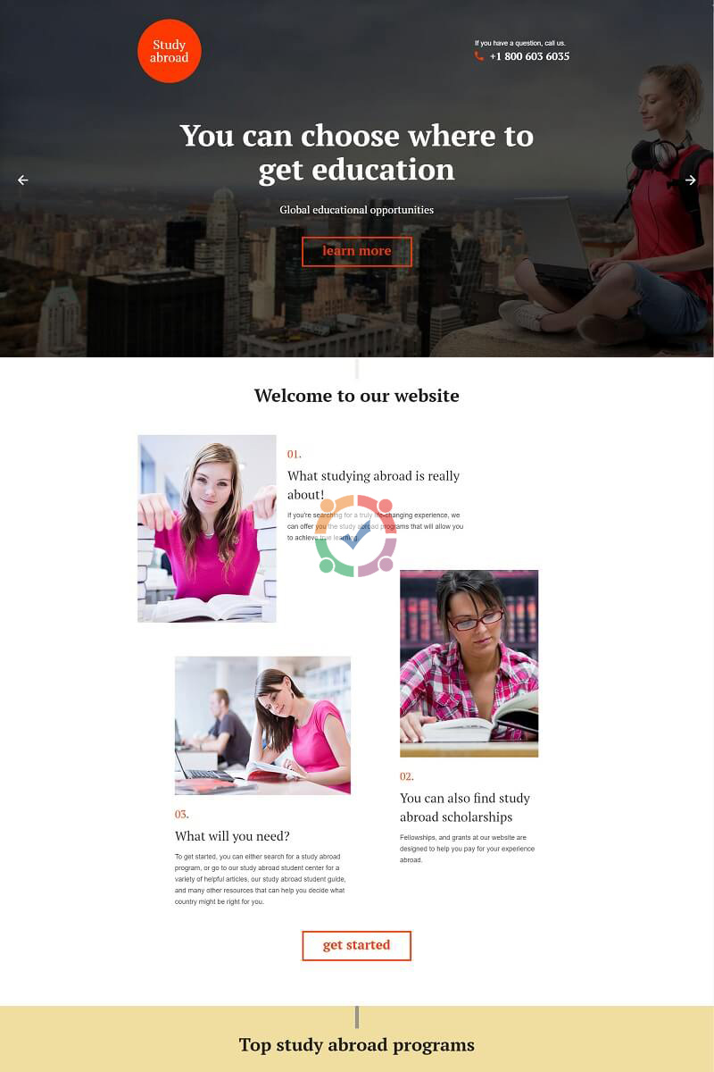 Mẫu landing page giáo dục 1