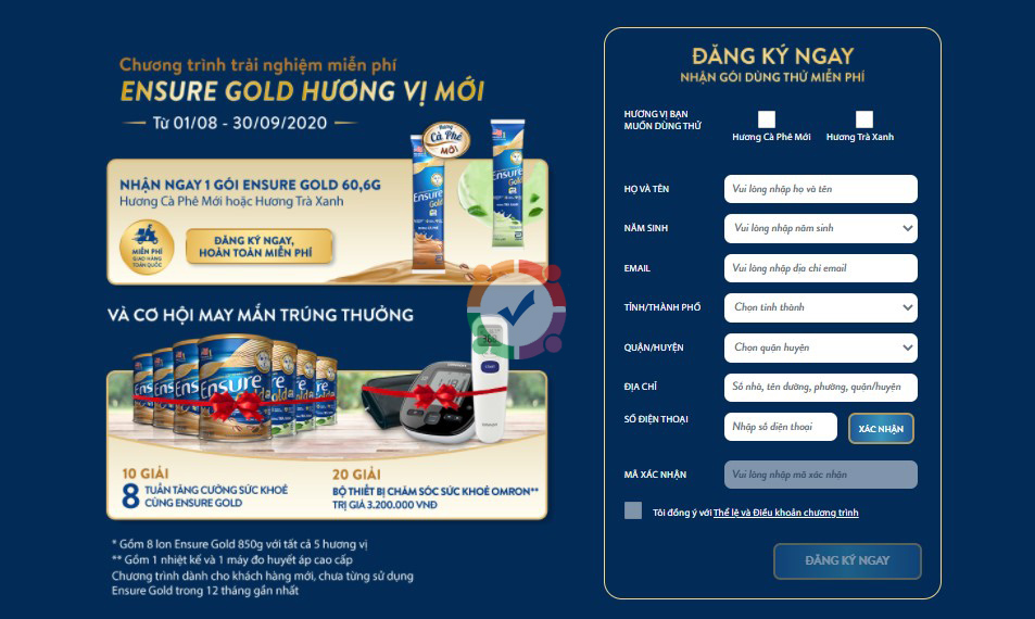 Mẫu landing page khuyến mãi 3