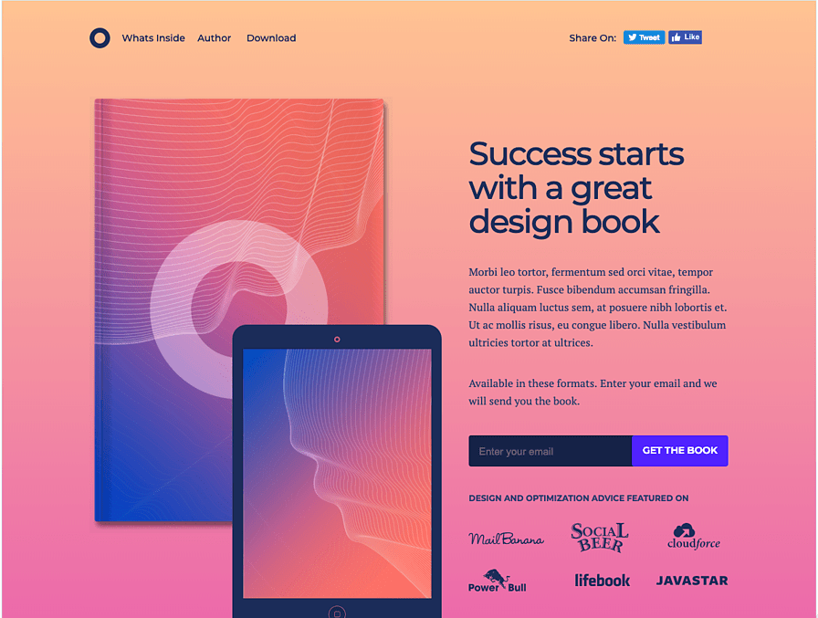 Mẫu landing page miễn phí