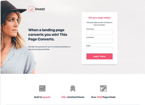 Mẫu landing page miễn phí