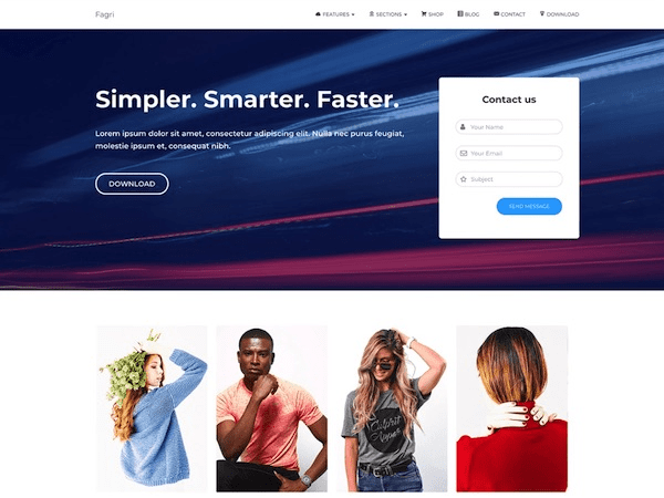 Mẫu landing page miễn phí