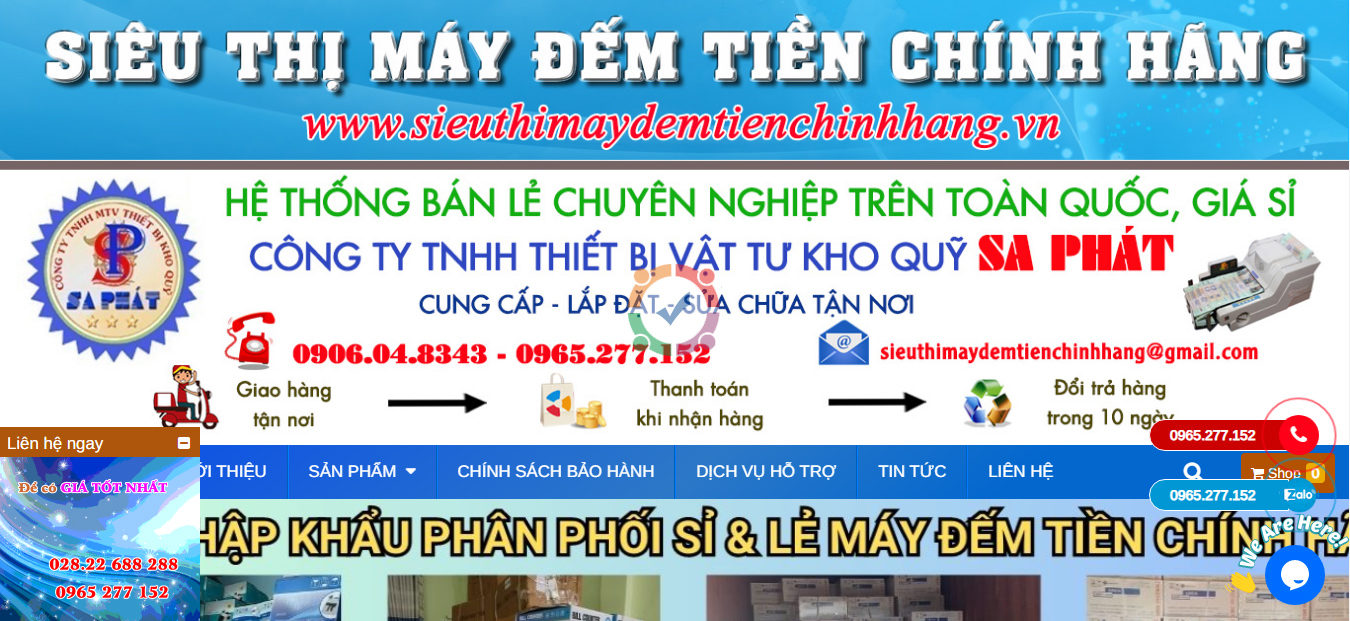 Mẫu web bán máy đếm tiền ra đơn 4