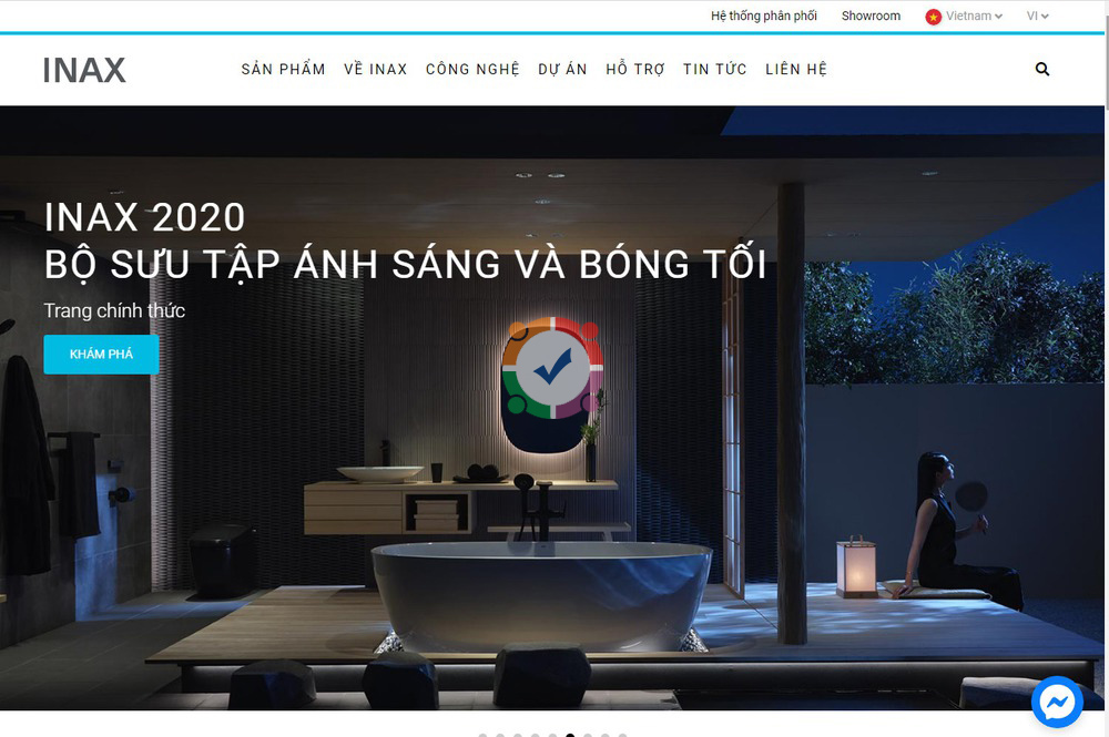 Mẫu website bán thiết bị vệ sinh