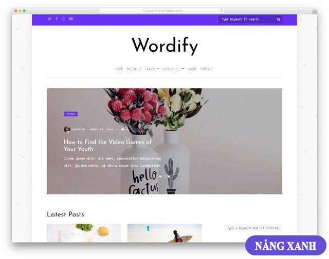 mẫu web cá nhân