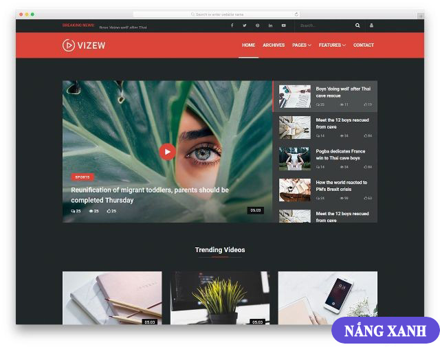 mẫu web cá nhân