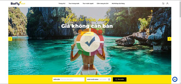 Mẫu website du lịch bán tour đẹp