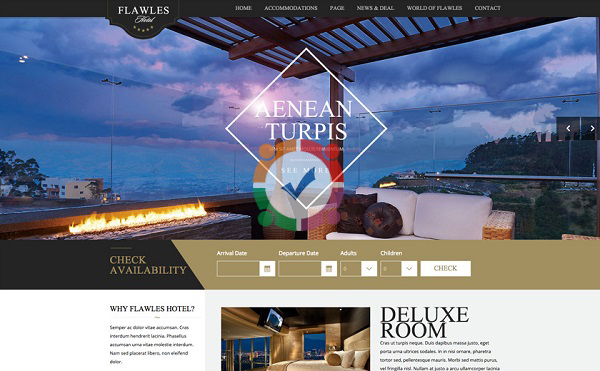 Mẫu website khách sạn đặt phòng online nổi bật ấn tượng