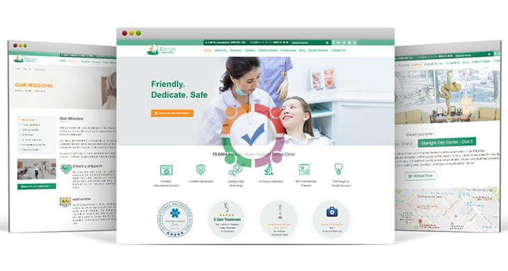 Mẫu web nha khoa bệnh viện phòng khám chữa bệnh